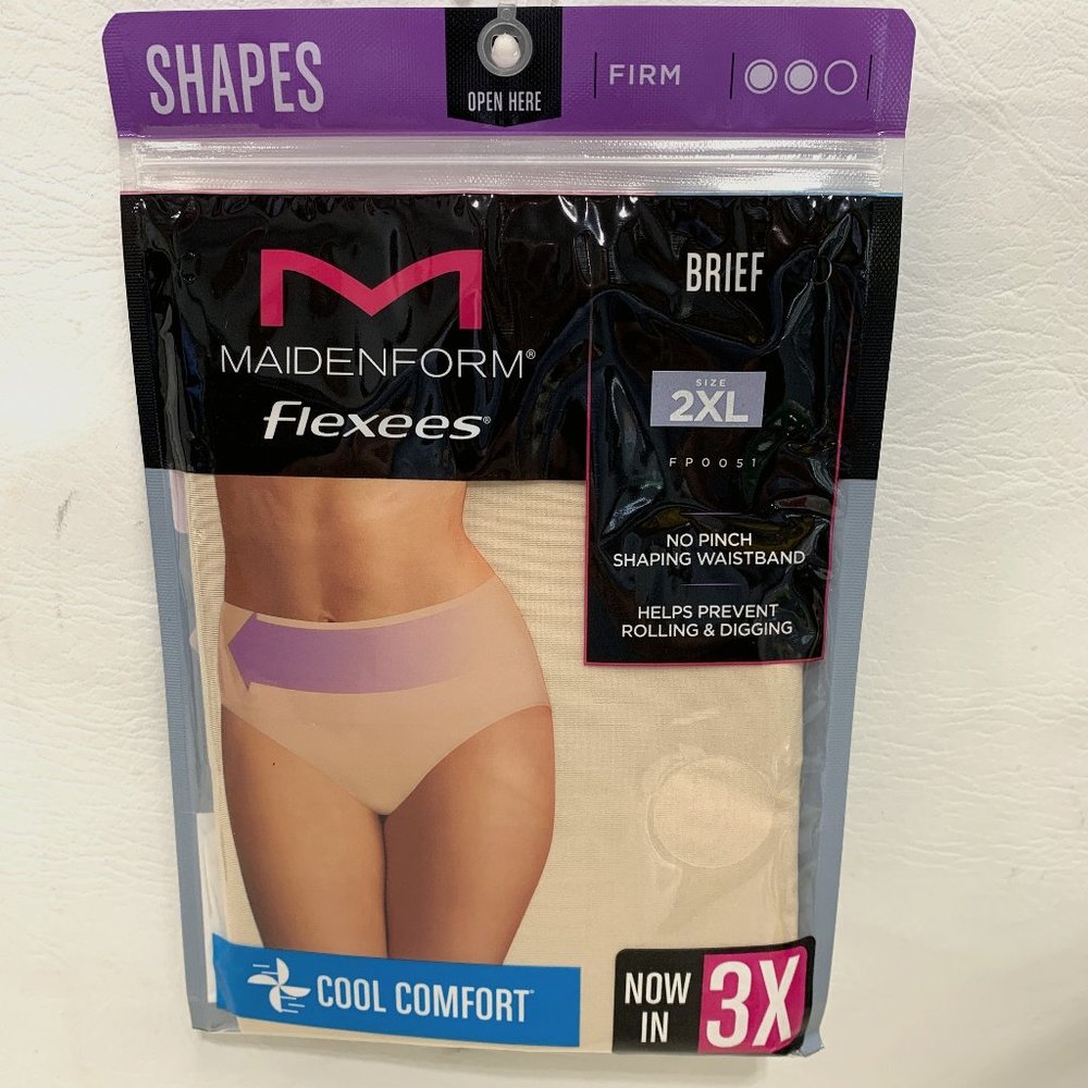 Maidenform Women's Tame Your Tummy Shaping Lace Brief with Cool Comfort Dm0051